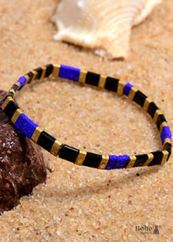 Pulsera Boho, Pulsera Tila Bead, Colorida